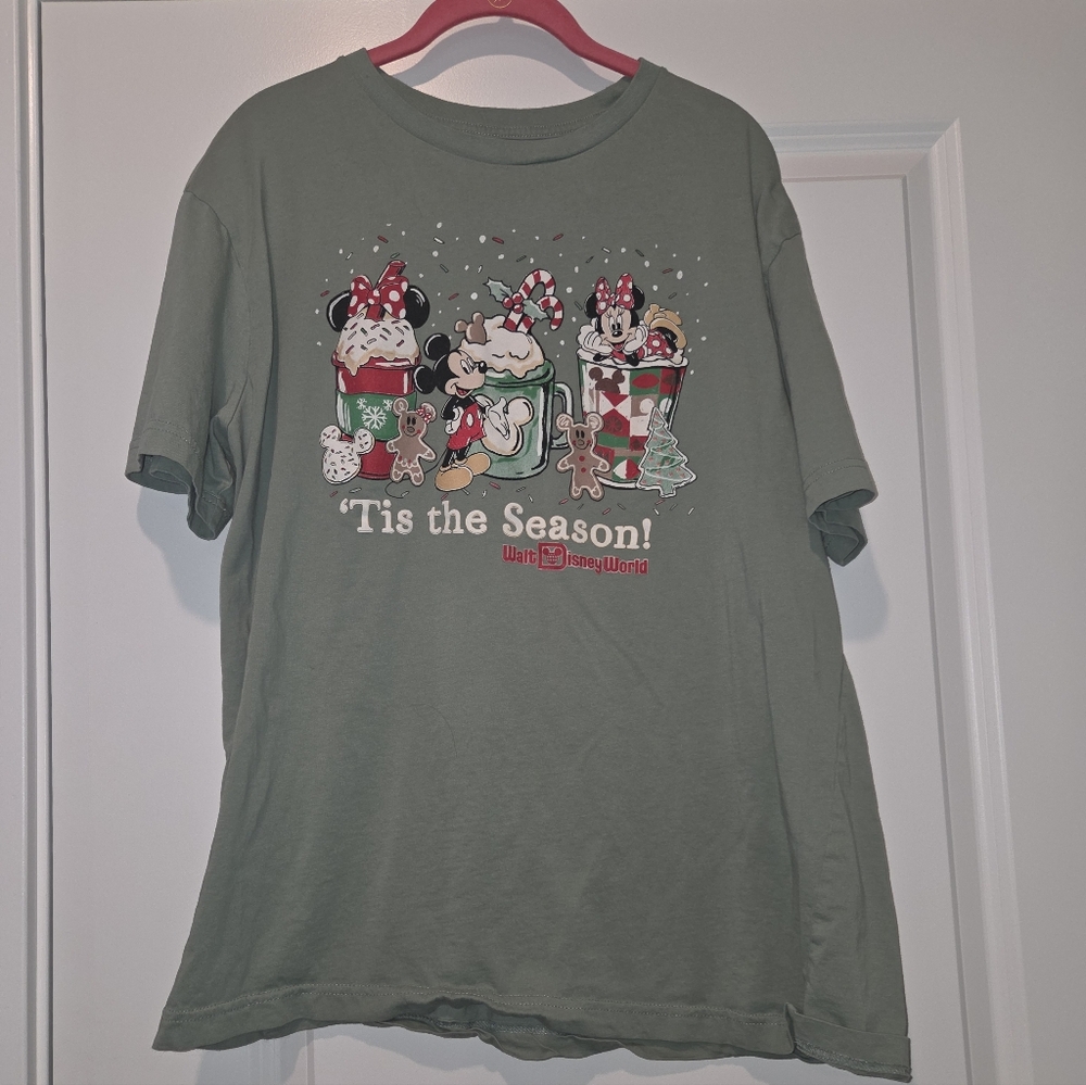 Disney World Green Holiday Tee